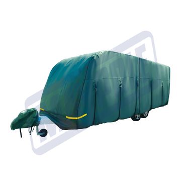 Royal Leisure Premium Caravan Cover 4 Ply 14-17ft with Free Hitch Cover and Storage Bag 