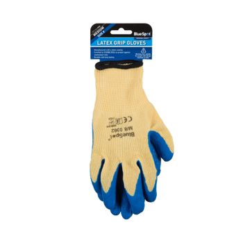 BlueSpot  Latex Grip Gloves (Medium)