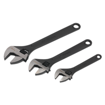 Adjustable Wrench Set 3pc Rust Resistant