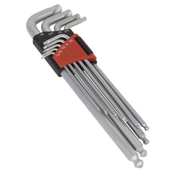Ball-End Hex Key Set 9pc Lock-On™ Imperial