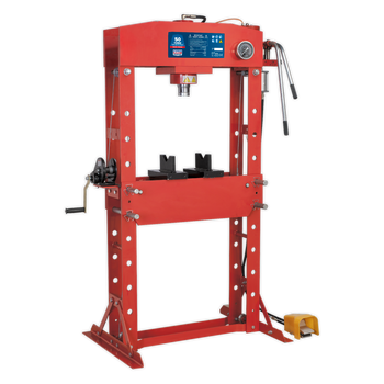 Air/Hydraulic Press 50tonne Floor Type with Foot Pedal